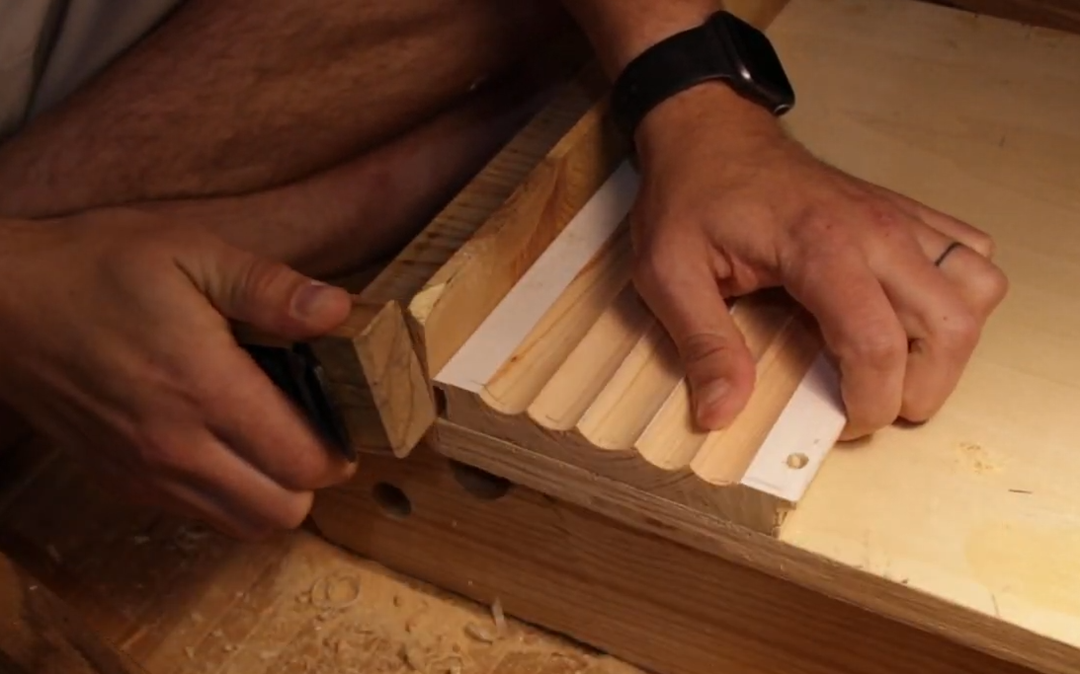 Close up of dovetail joints